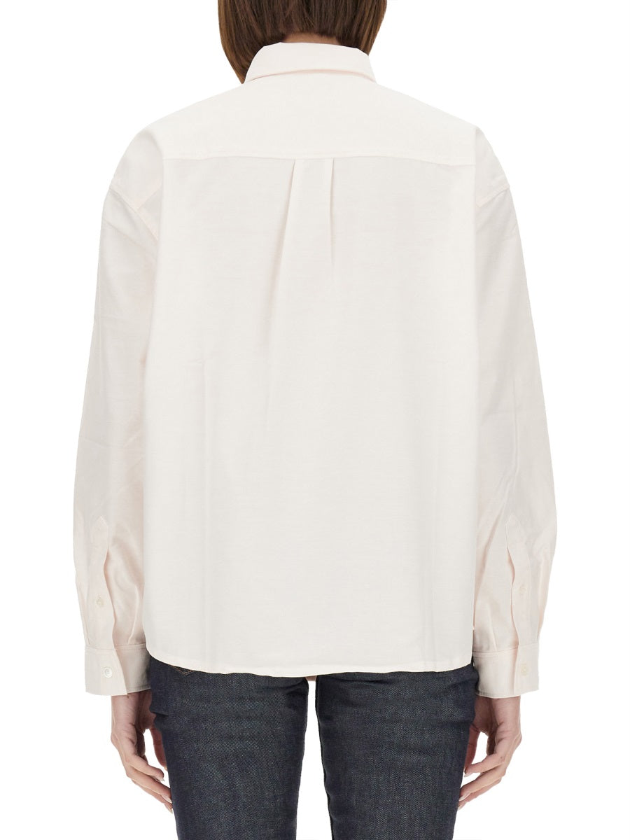 A.P.C. Boyfriend Cotton Shirt with Front Pocket