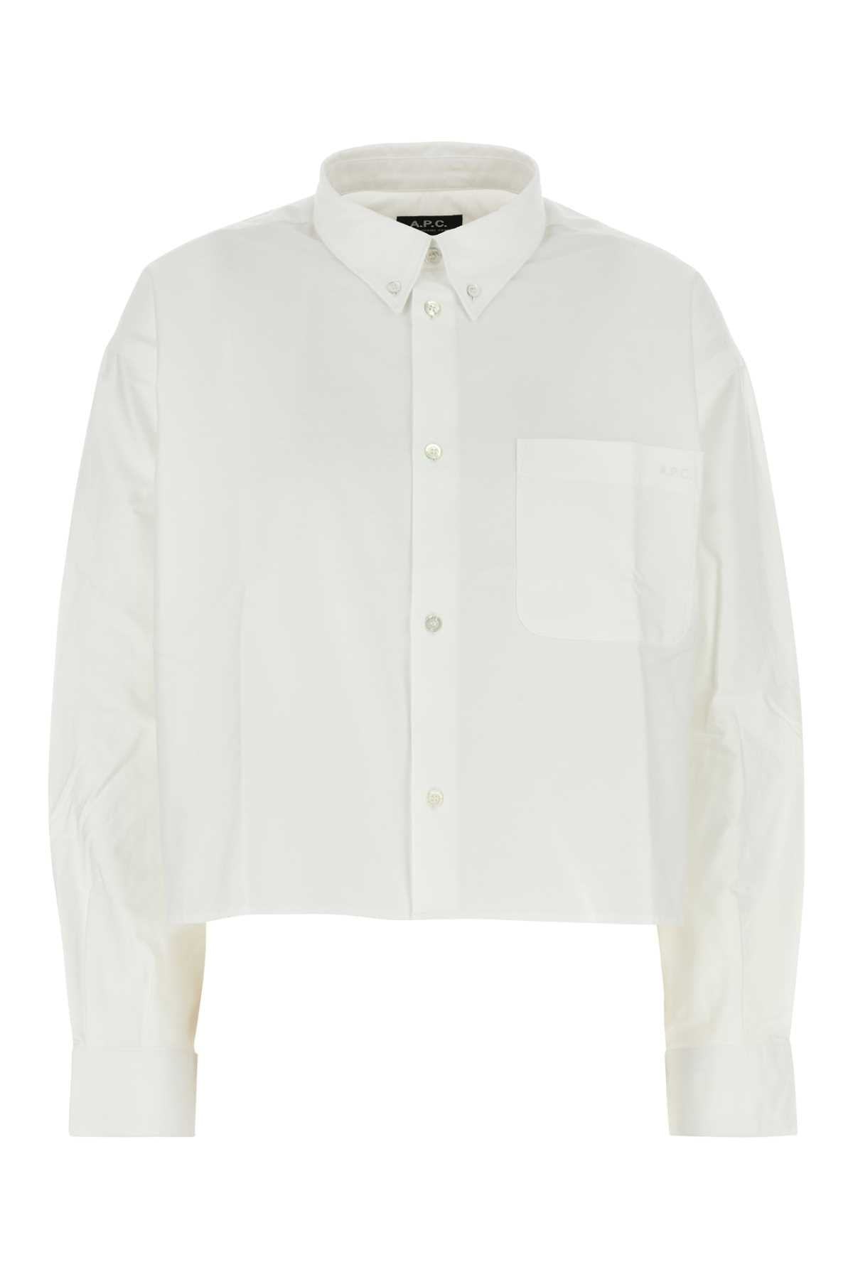 A.P.C. Cropped-Length Pocket Cotton Shirt