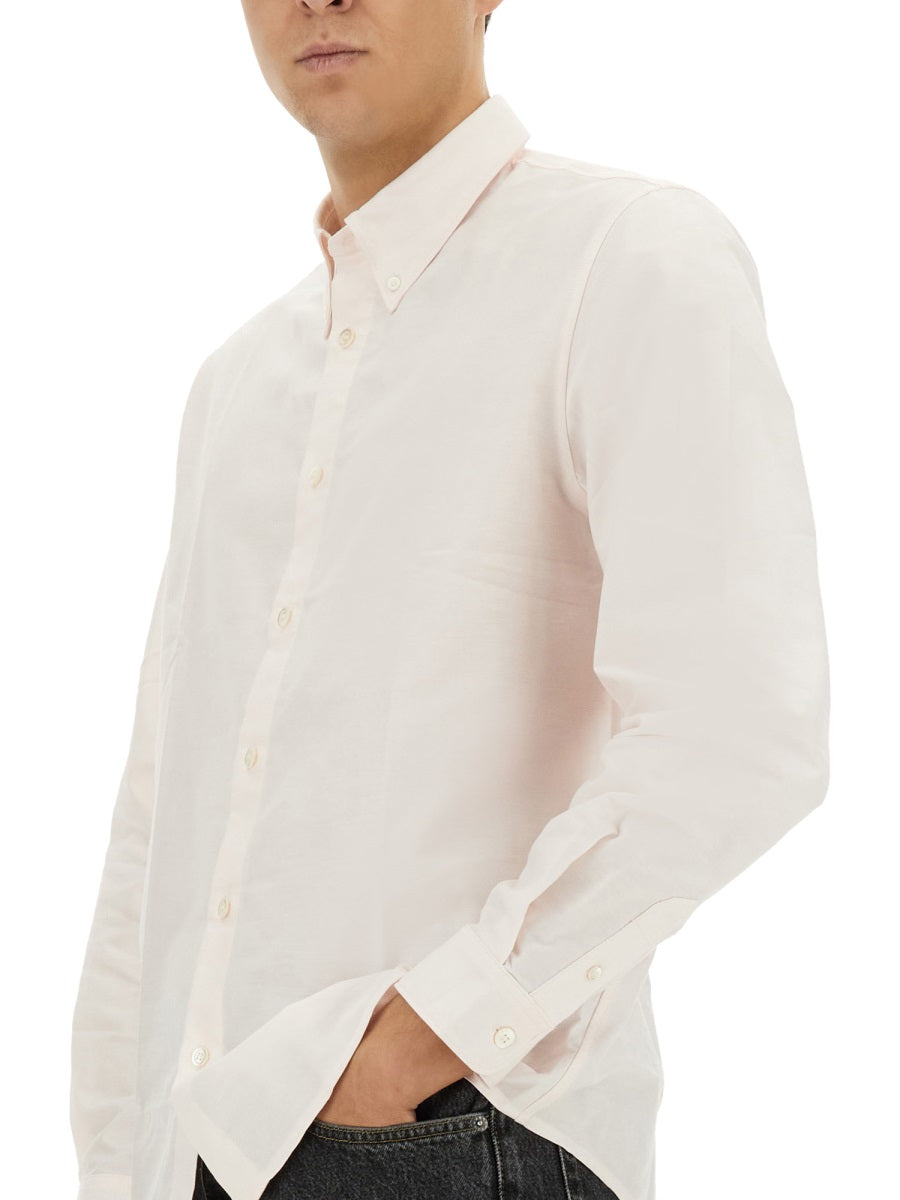 A.P.C. Logo Embroidered Button Down Shirt - SS25 for Men
