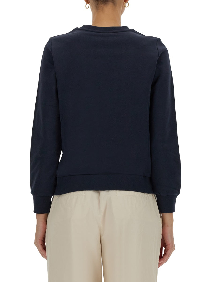 A.P.C. Live Sweatshirt with Crossbar Flocked Logo - Women's