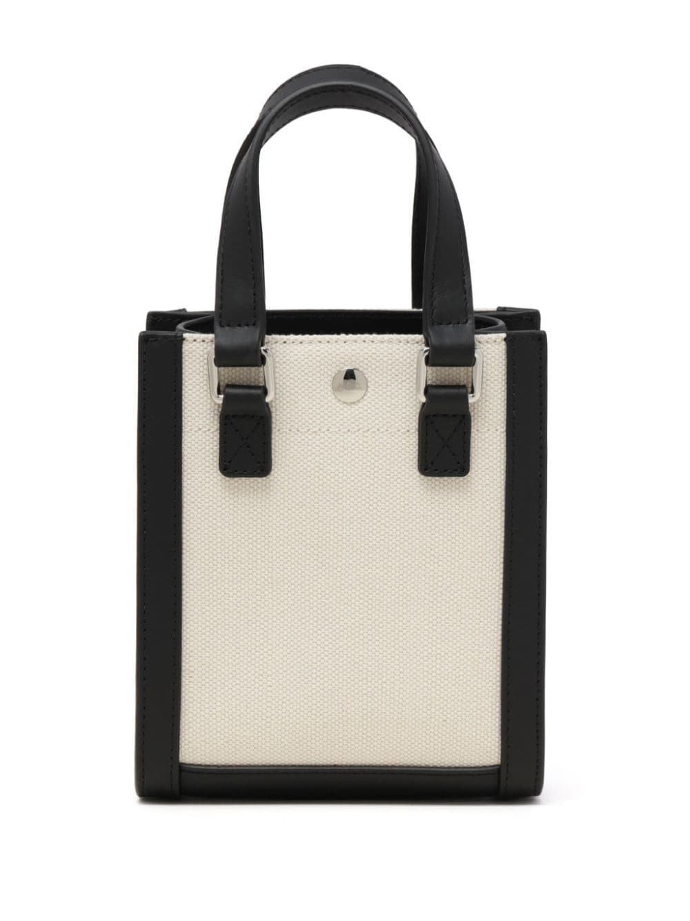 A.P.C. Two-Tone Canvas and Leather Mini Handbag