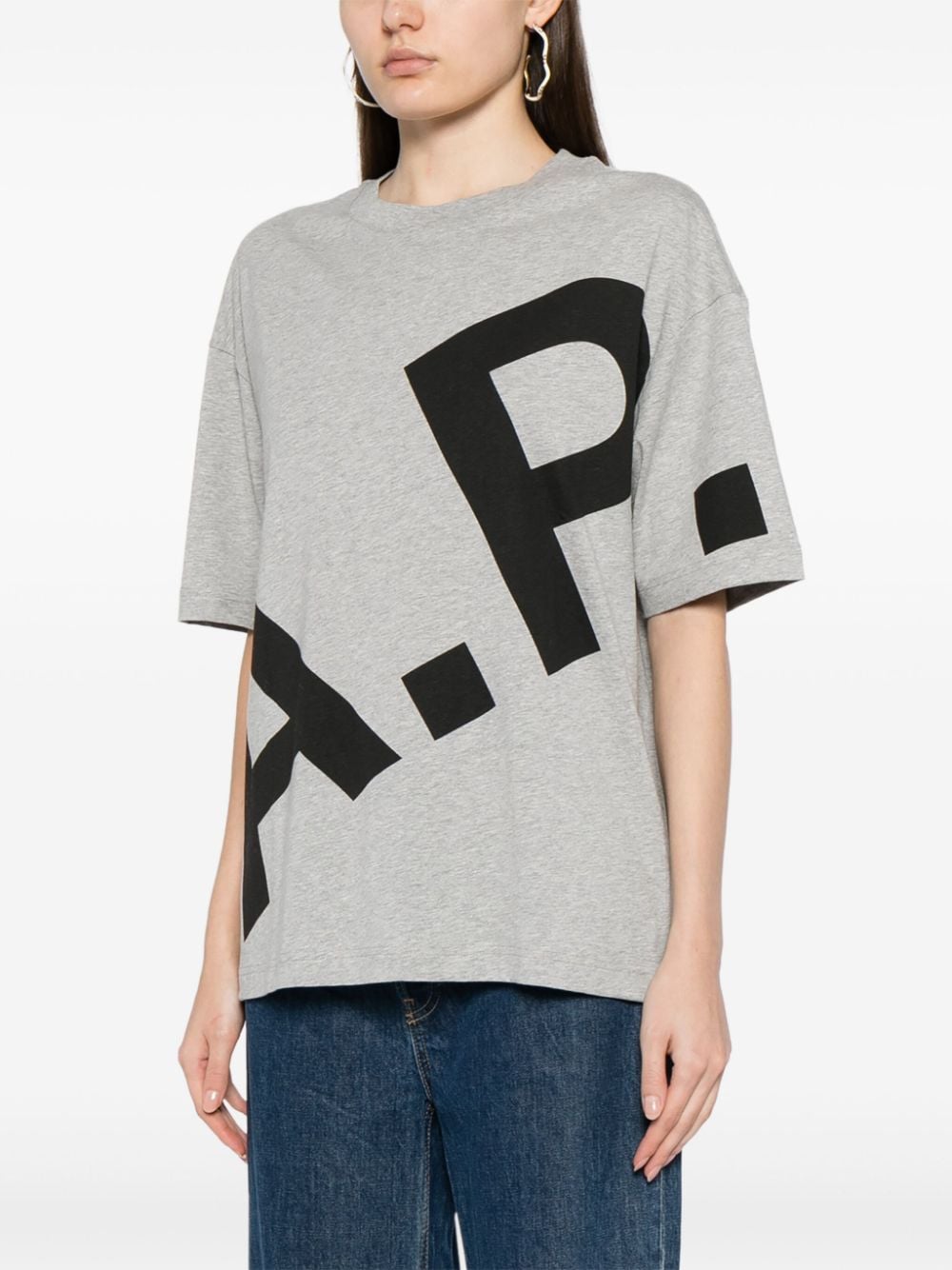 A.P.C. Heathered Cotton Mini T-Shirts & Polos for Men