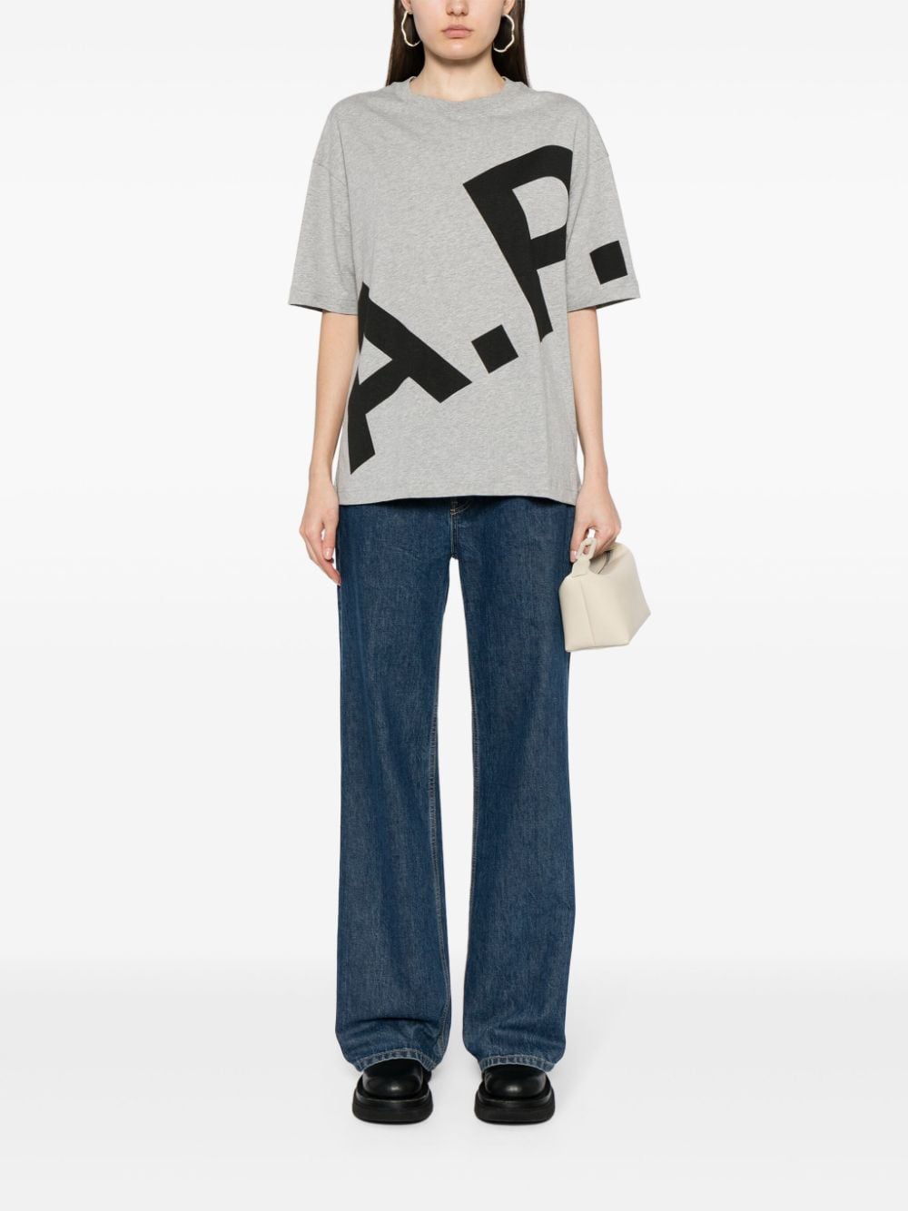 A.P.C. Heathered Cotton Mini T-Shirts & Polos for Men
