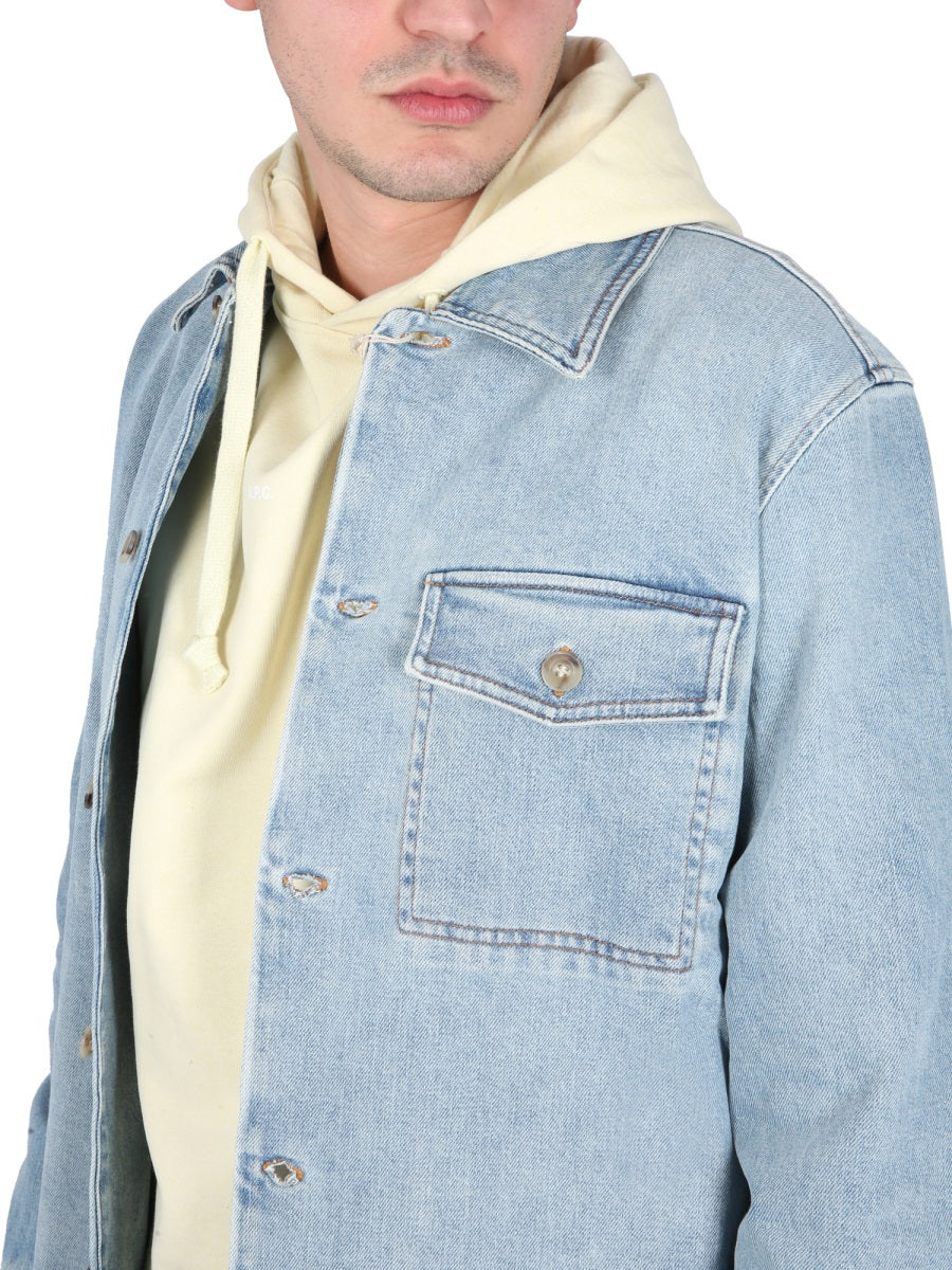 A.P.C. Drawstring Hood Mini Sweatshirt for Men