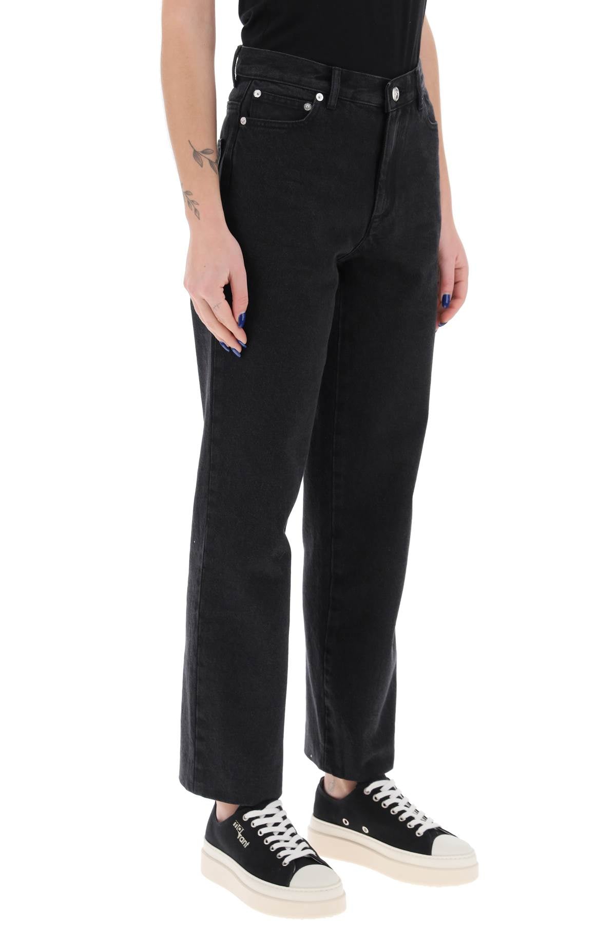 A.P.C. Women's Cotton High-Waisted Jeans