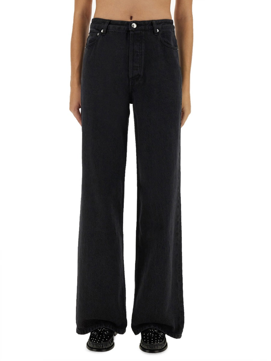 A.P.C. WIDE LEG 100% COTTON JEANS for Women - FW25 Collection