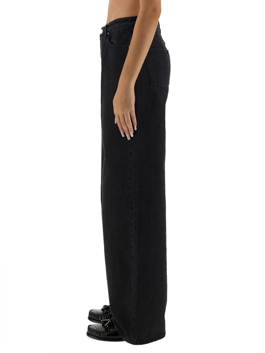 A.P.C. WIDE LEG 100% COTTON JEANS for Women - FW25 Collection