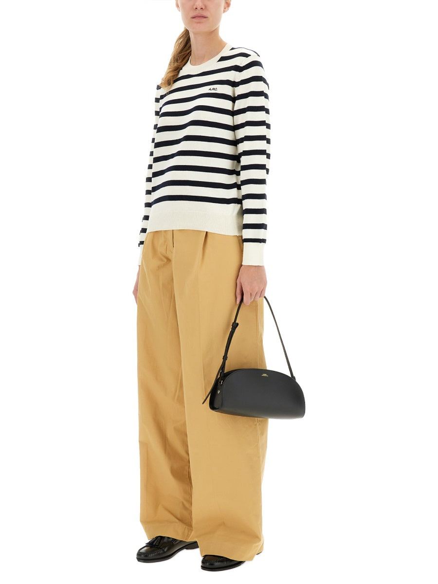 A.P.C. Straight Fit Organic Cotton Trousers for Women