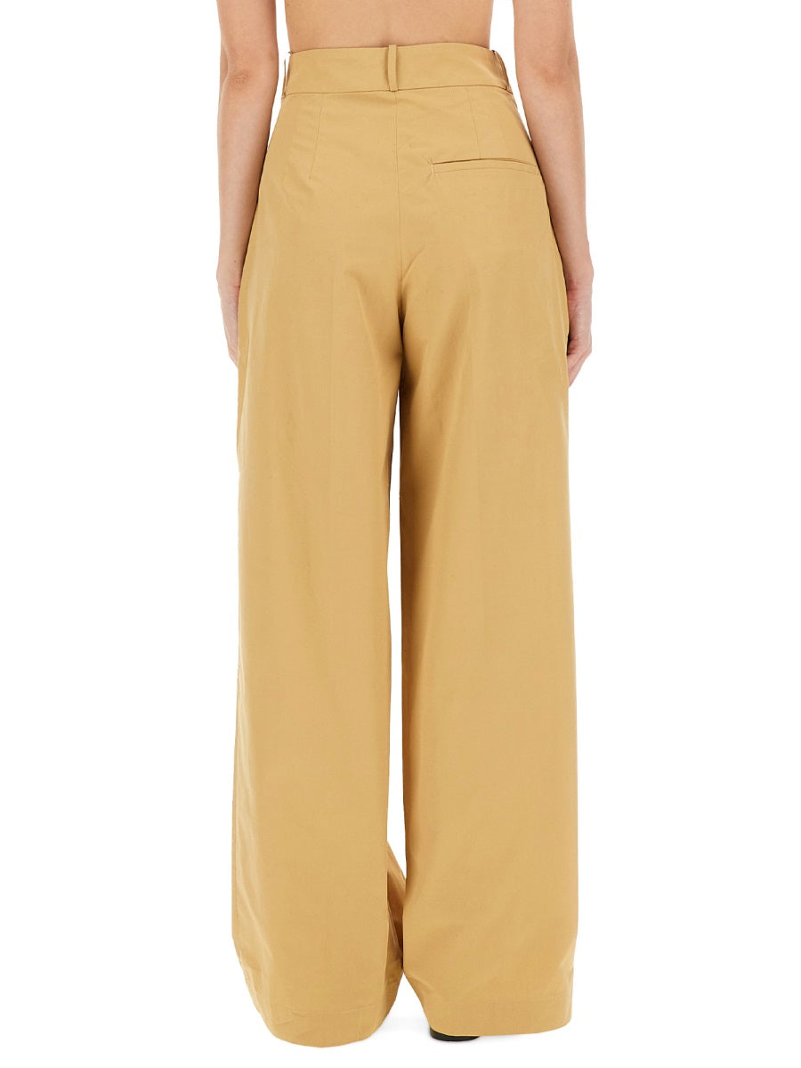 A.P.C. Straight Fit Organic Cotton Trousers for Women
