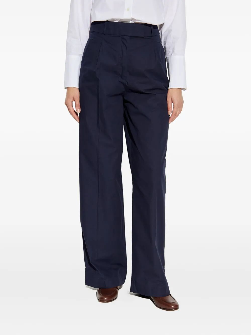 A.P.C. Pleated Cotton Trousers for Women