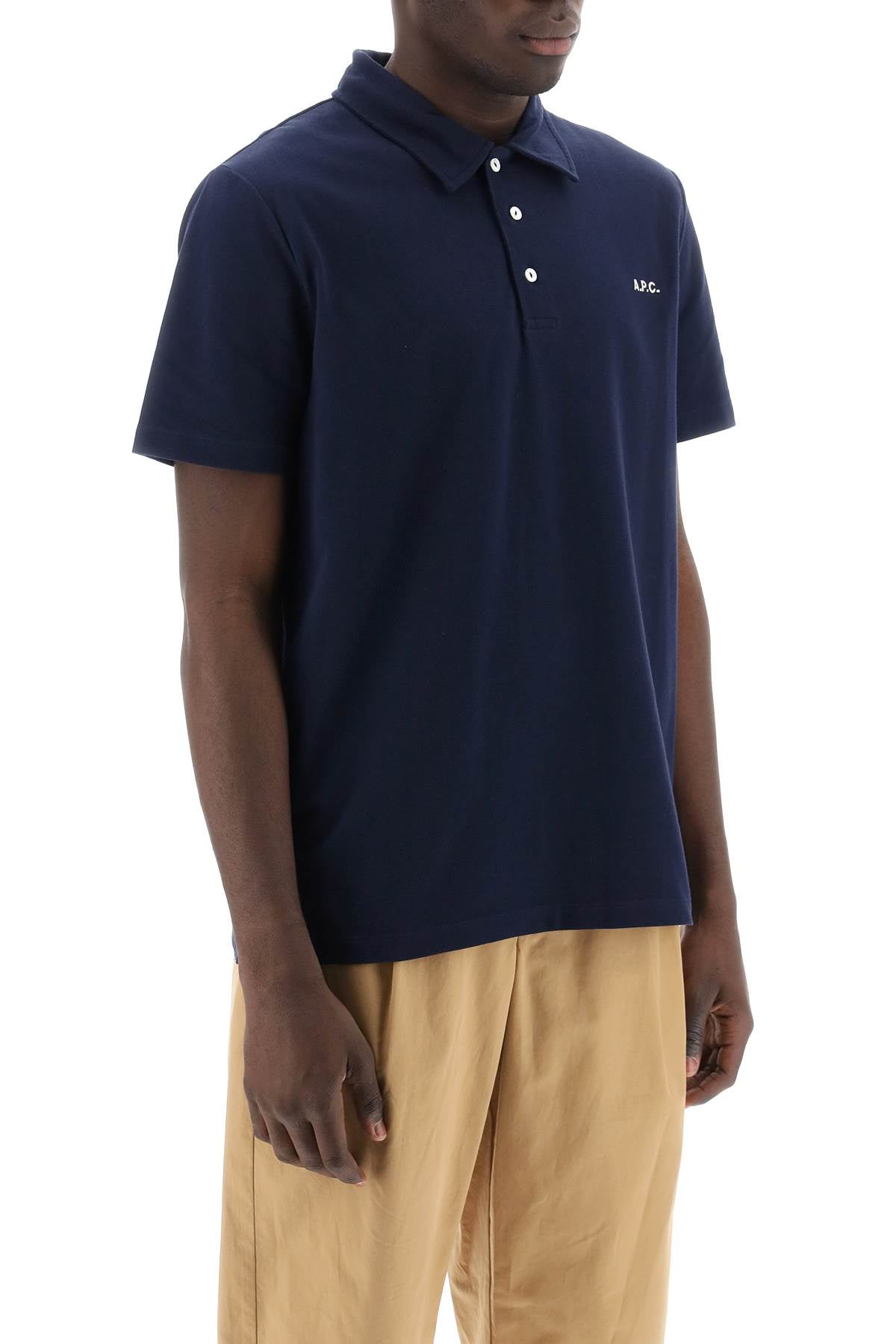A.P.C. Organic Cotton Piqué Polo Shirt