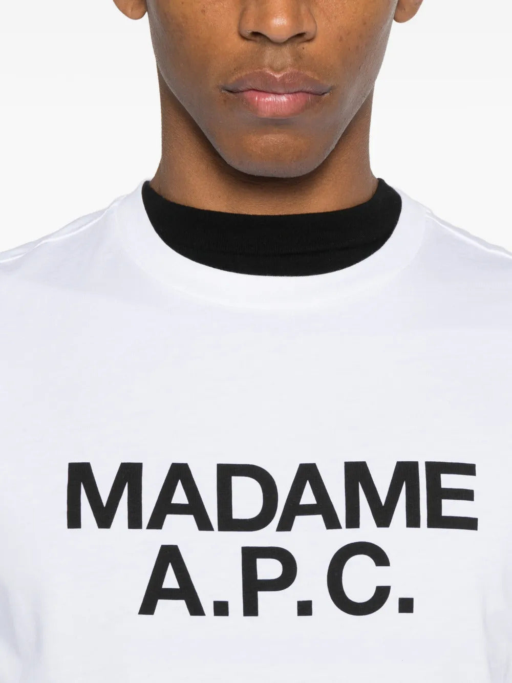 A.P.C. Printed Crew Neck T-Shirt for Men