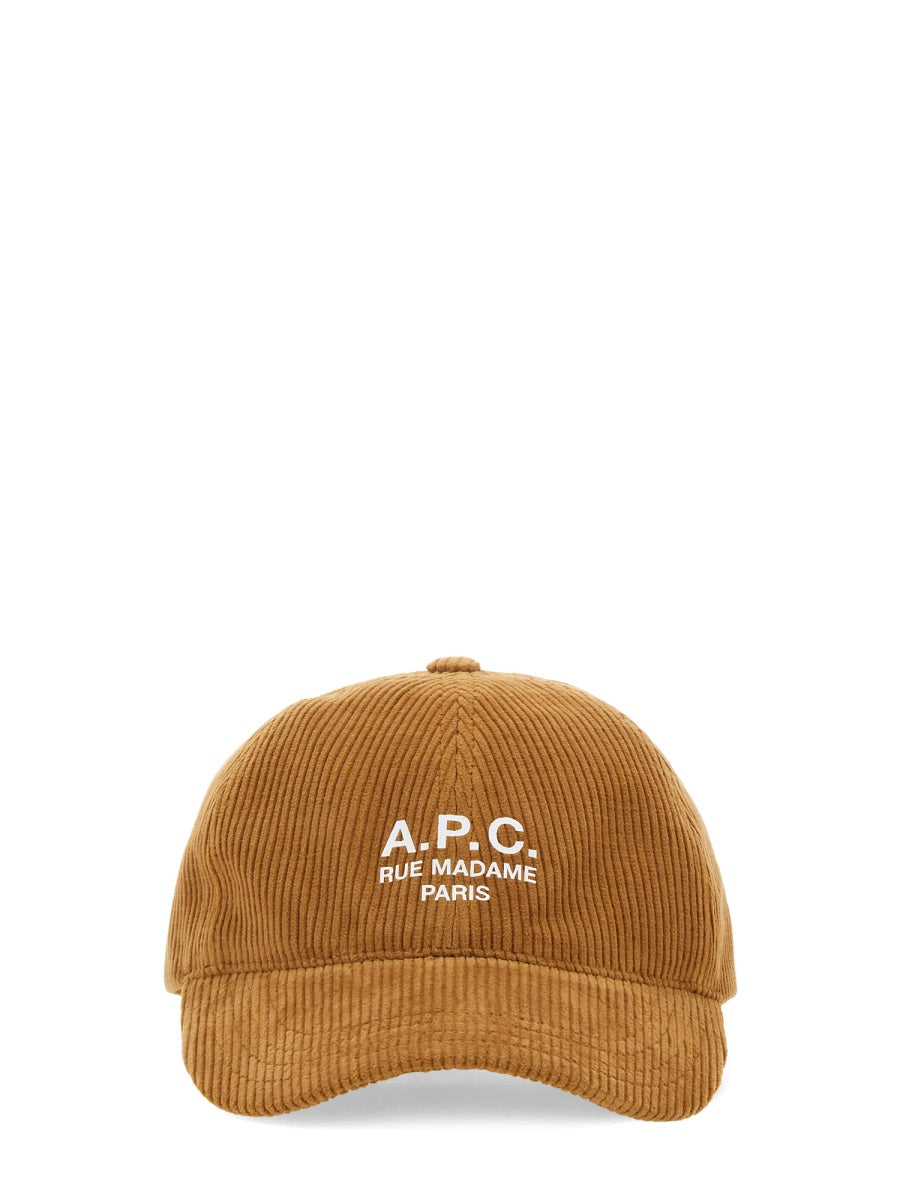 A.P.C. CHARLIE Cap with Curved Visor for Men