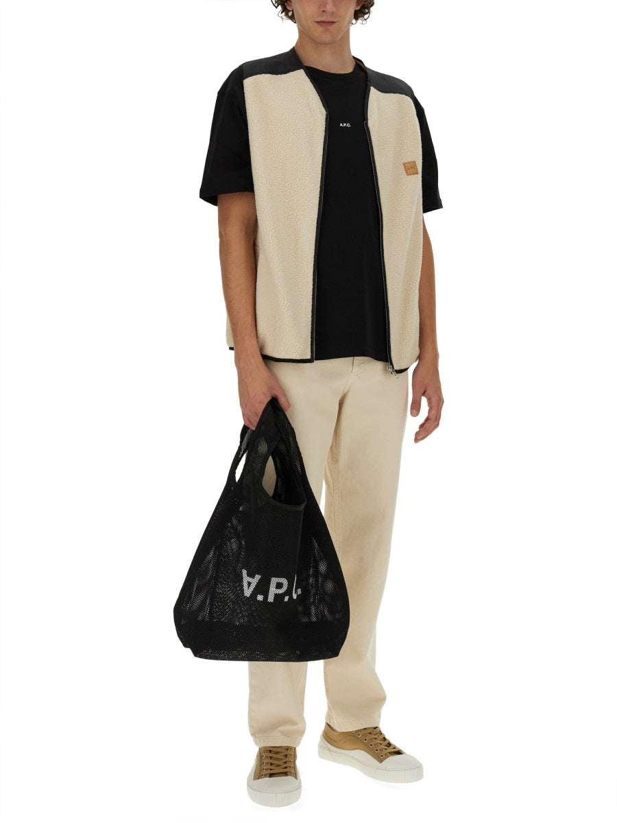 A.P.C. Women's Boxy Mini Logo Organic Cotton T-Shirt