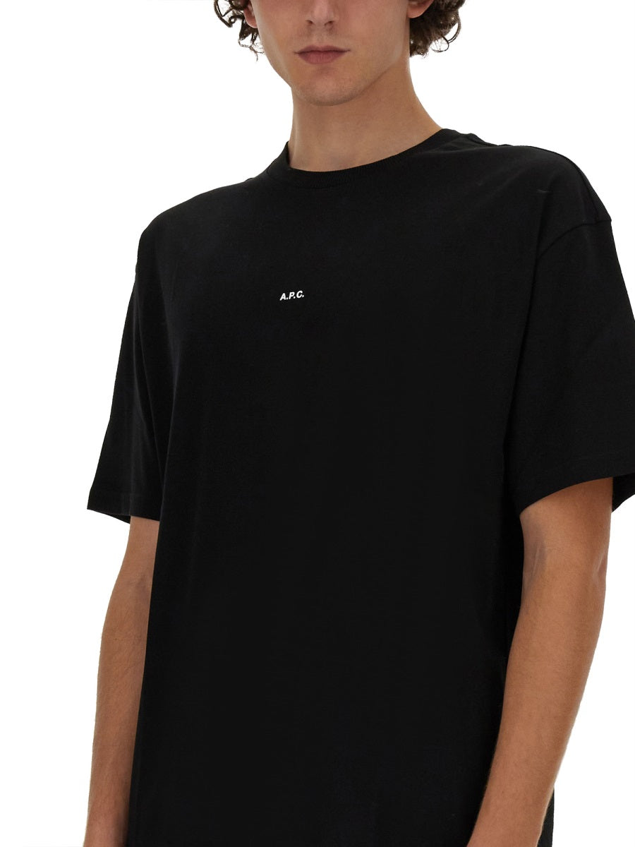 A.P.C. Women's Boxy Mini Logo Organic Cotton T-Shirt