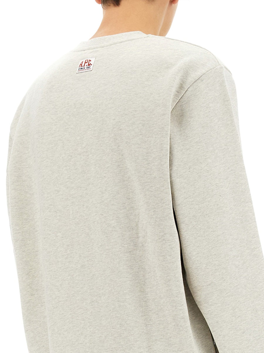 A.P.C. Classic Logo Sweatshirt - Regular Fit