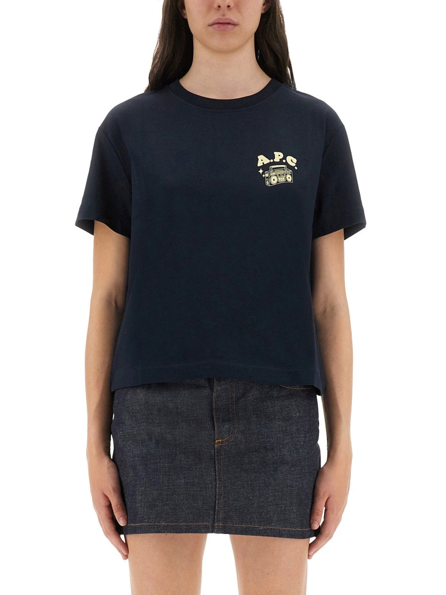 A.P.C. Boxy Fit Organic Cotton T-Shirt - Size M
