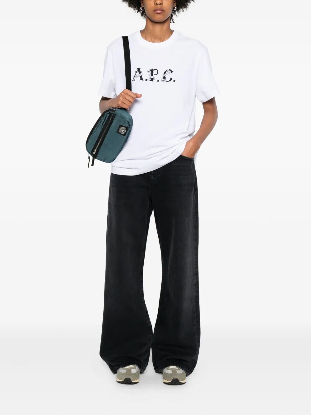 A.P.C. Logo-Print Organic Cotton Hugo T-Shirt for Women