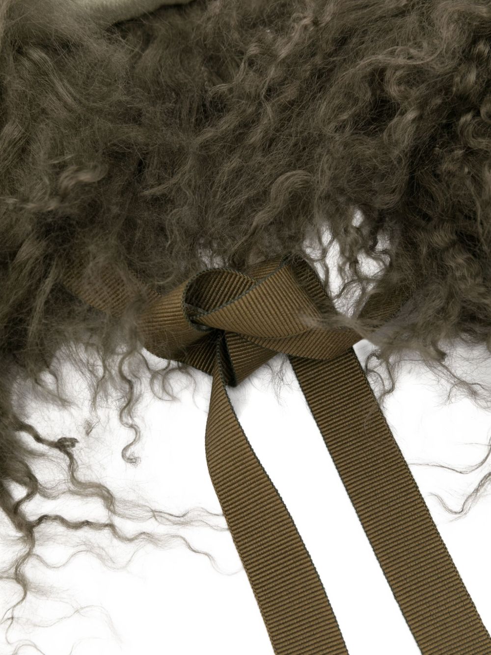 HERNO Military Green Hair Neck Accessory