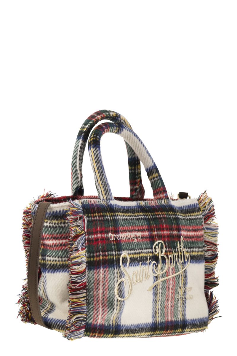 MC2 SAINT BARTH Wool-Effect Handbag with Logo - 30cm x 23cm x 13cm