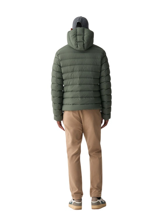 COLMAR Men's Down Jacket with Snap-Button Collar