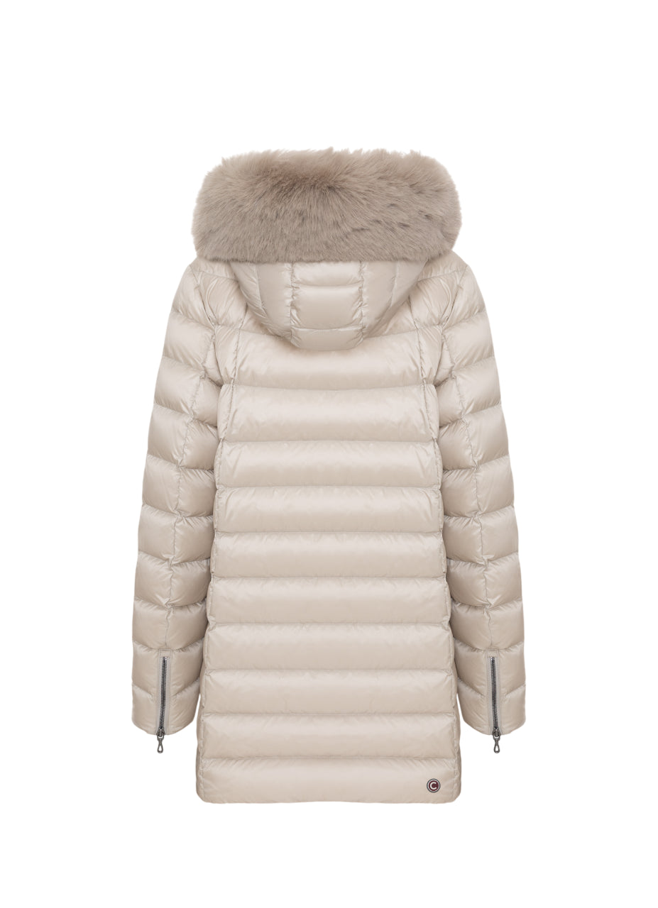 COLMAR Women's Slim Fit Jacket with Faux Fur Hood