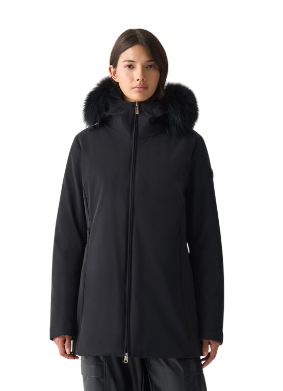 COLMAR Women's Minimalist Waterproof Jacket with Fixed Hood