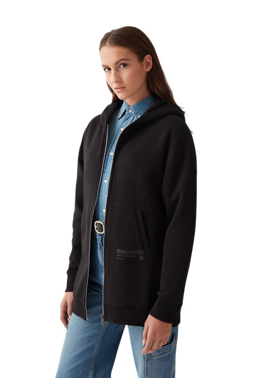 COLMAR Oversized Women's Hooded Sweatshirt - 76 cm Center Back Length