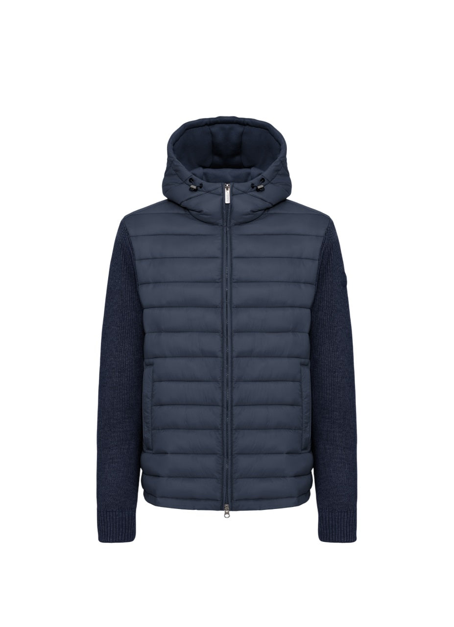 COLMAR Men's Quilted Windbreaker with Adjustable Hood