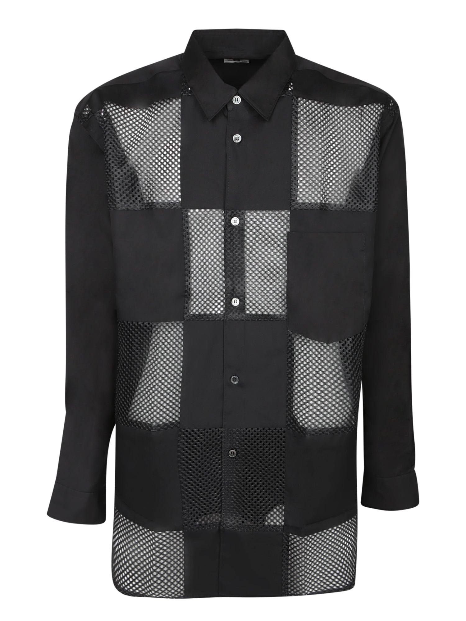 COMMES DE GARCONS HP Long Sleeve Transparent Blend Shirt