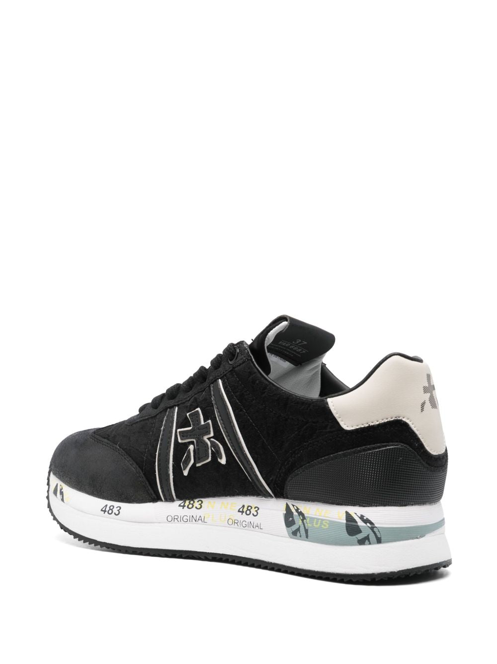 PREMIATA Faux Leather Chunky Sneakers for Women