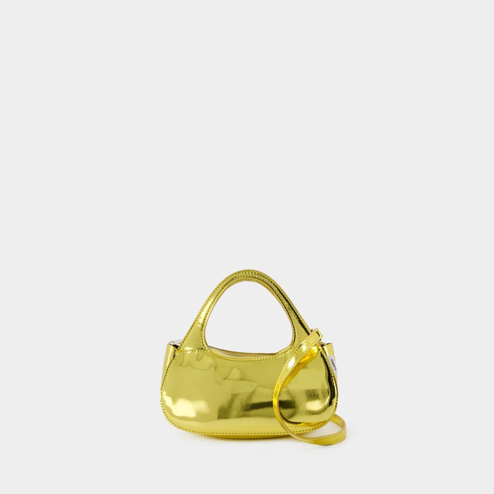 COPERNI Mini Metallic Baguette Handbag