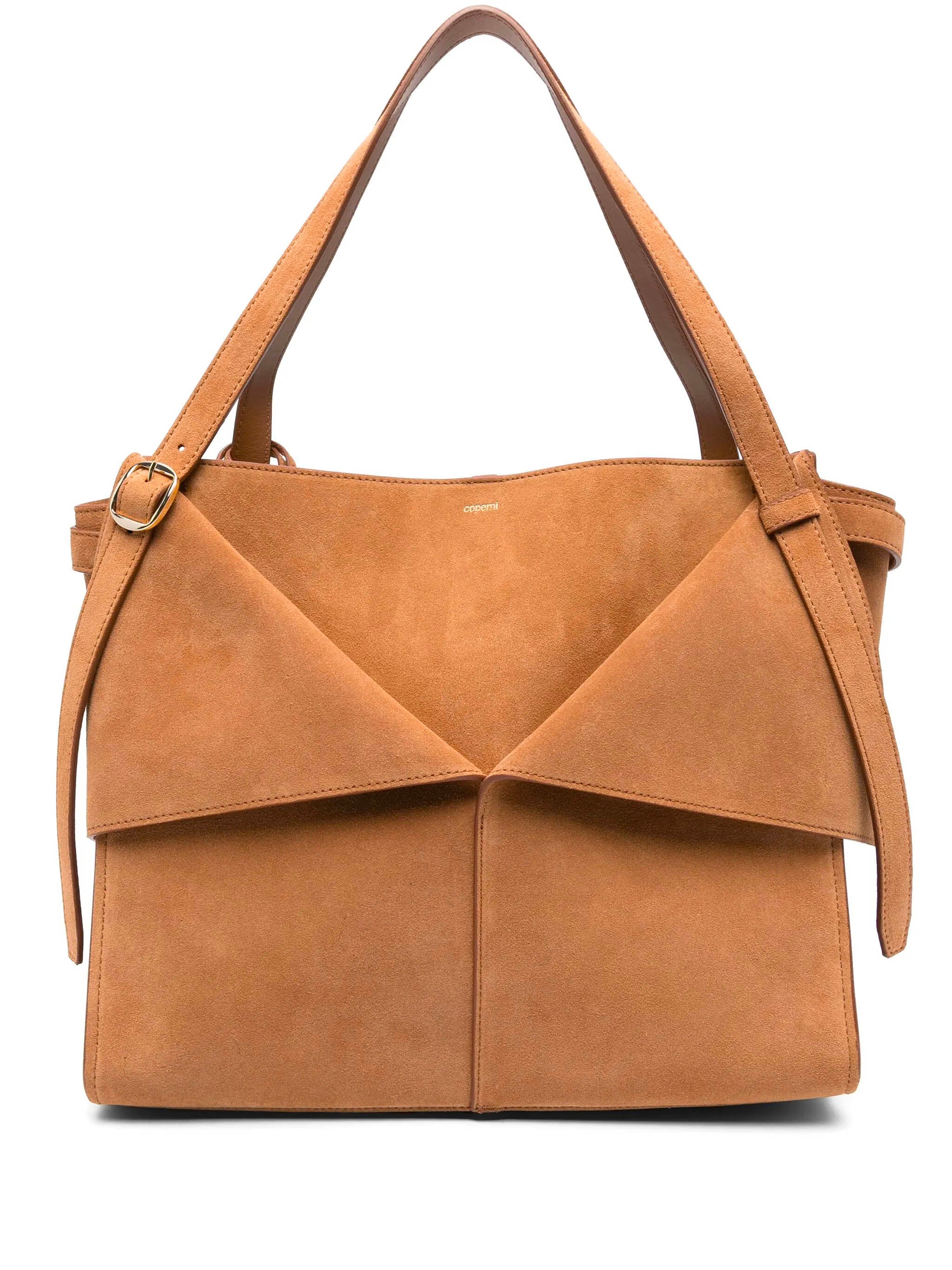 COPERNI Mini Origami Style Suede Handbag with Adjustable Shoulder Straps