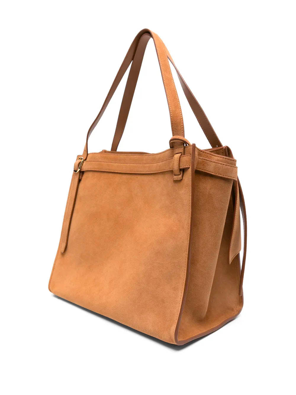 COPERNI Mini Origami Style Suede Handbag with Adjustable Shoulder Straps