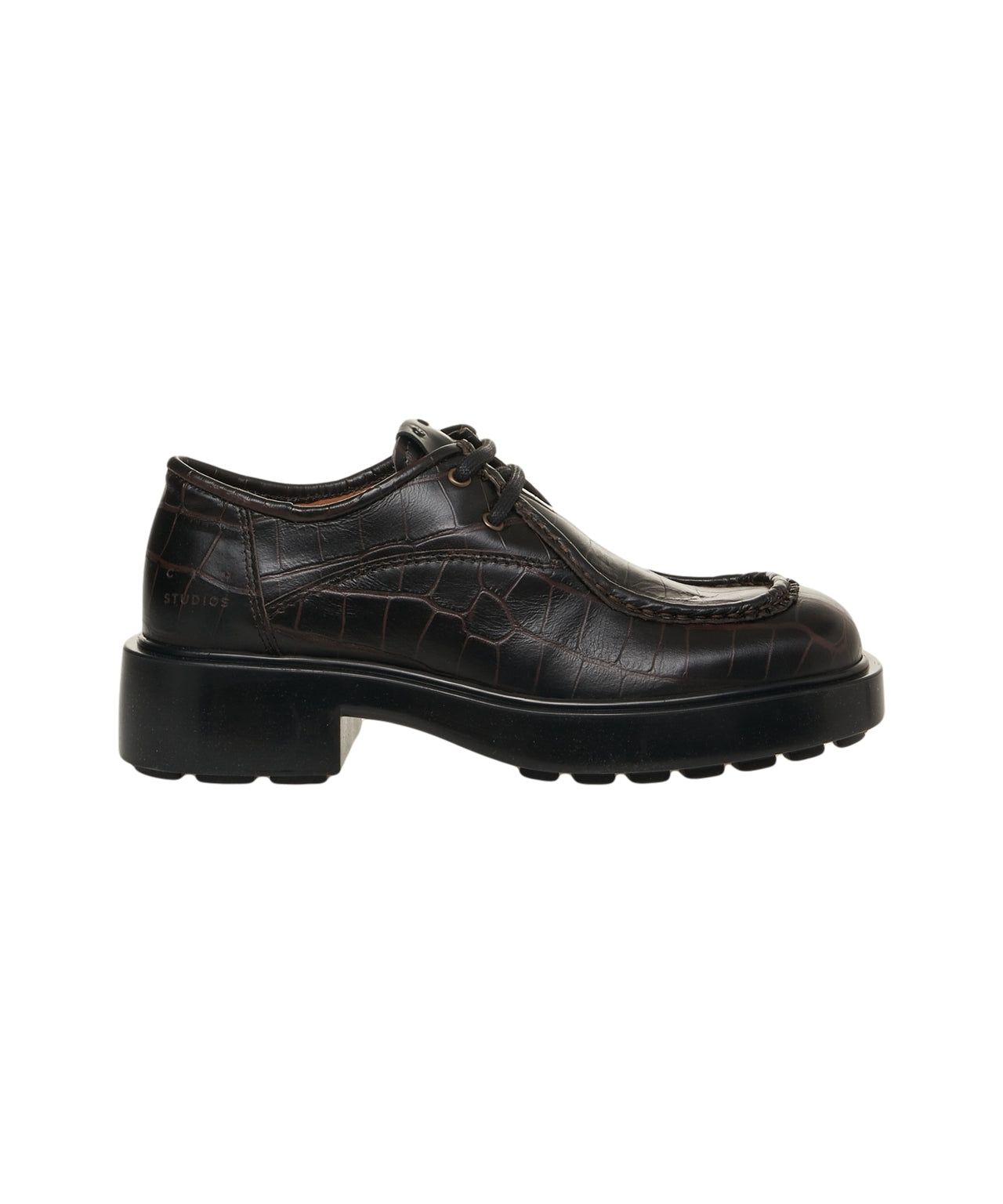 COPENAGHEN Luxe Crocodile Effect Lace-Up Shoes