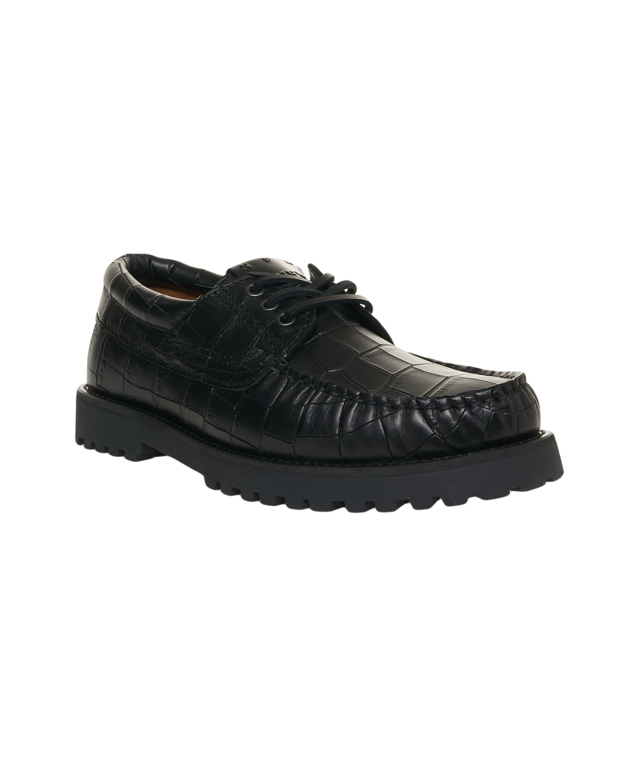 COPENAGHEN Crocodile-Effect Lace-Up Shoes for Women
