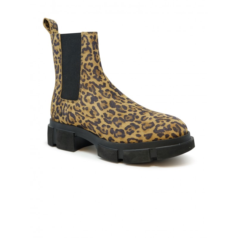 COPENHAGEN Leopard Suede Chelsea Boots for Women - FW25