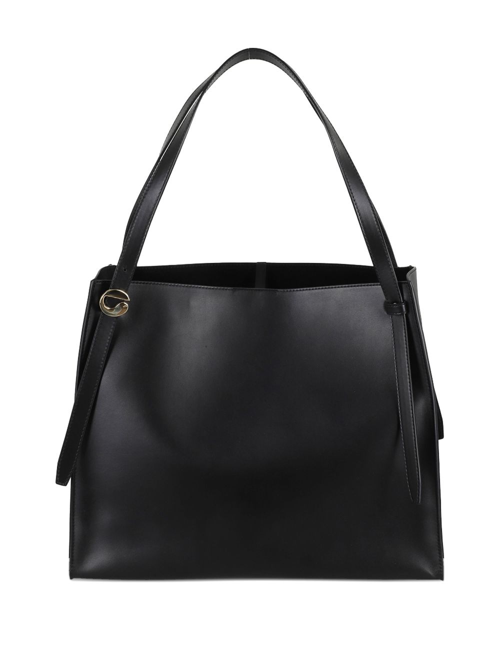 COPERNI Smooth Leather Tote Handbag with Chic Belt-Style Handles