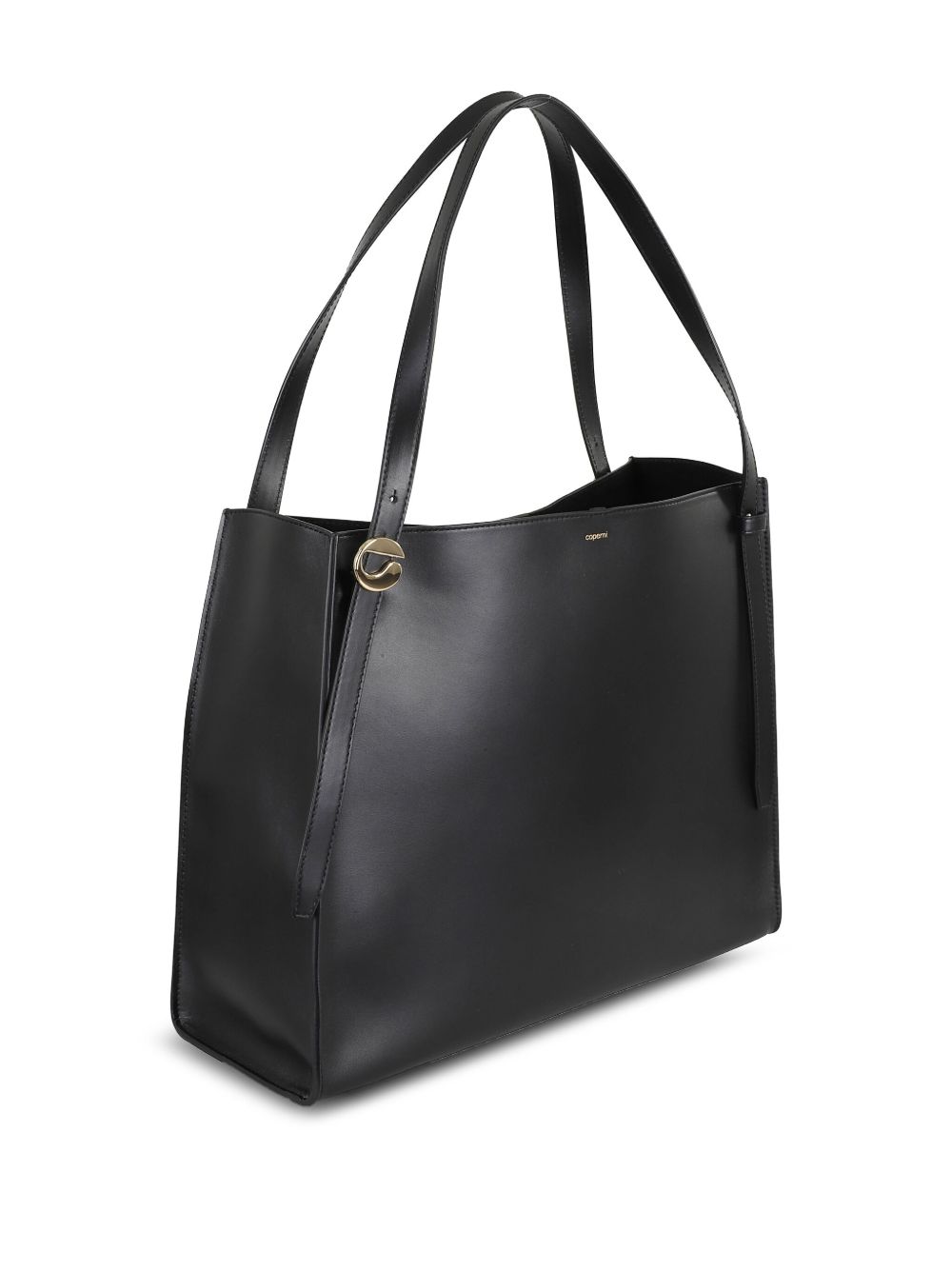 COPERNI Smooth Leather Tote Handbag with Chic Belt-Style Handles
