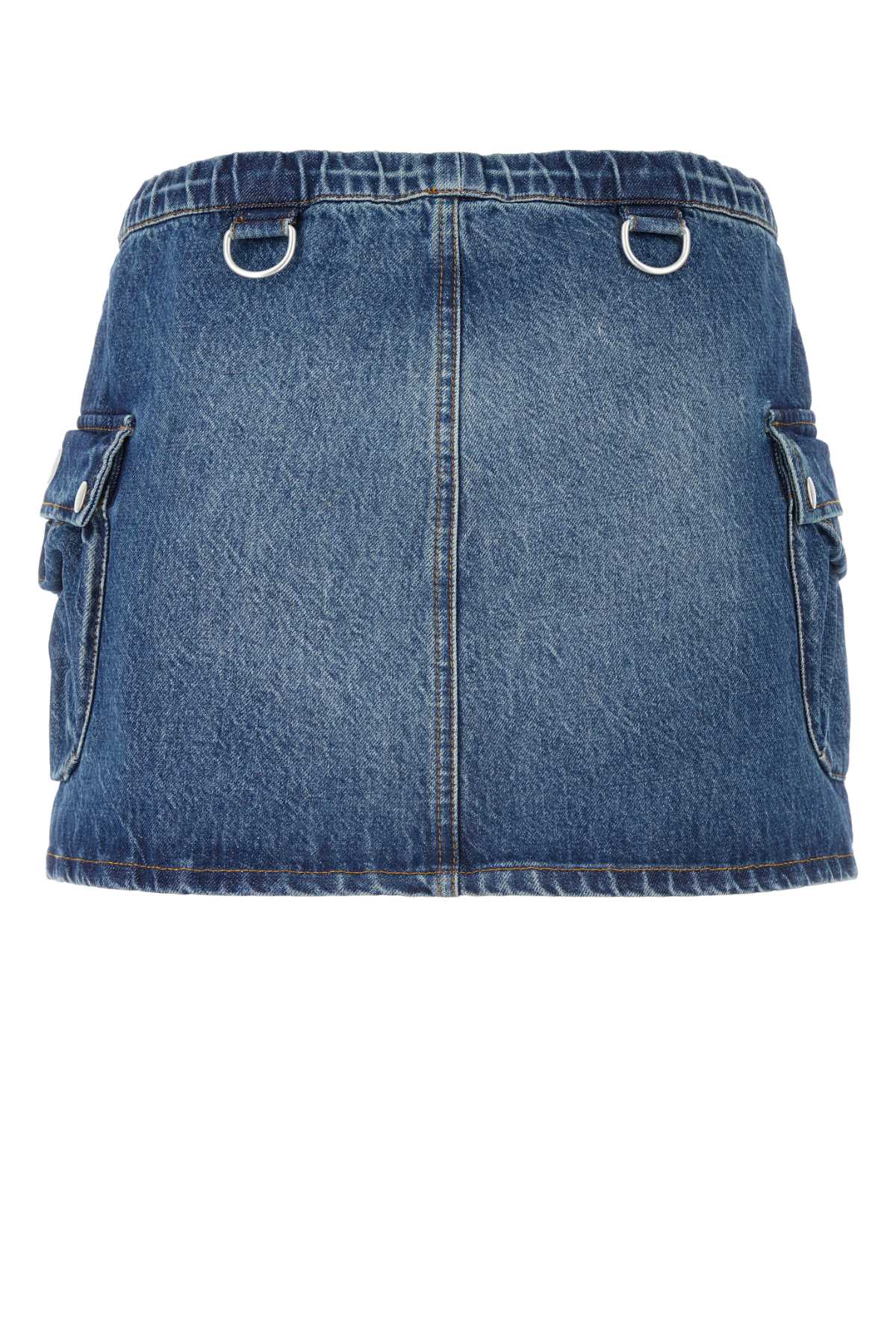 COPERNI Women's Mini Denim Shirt Skirt