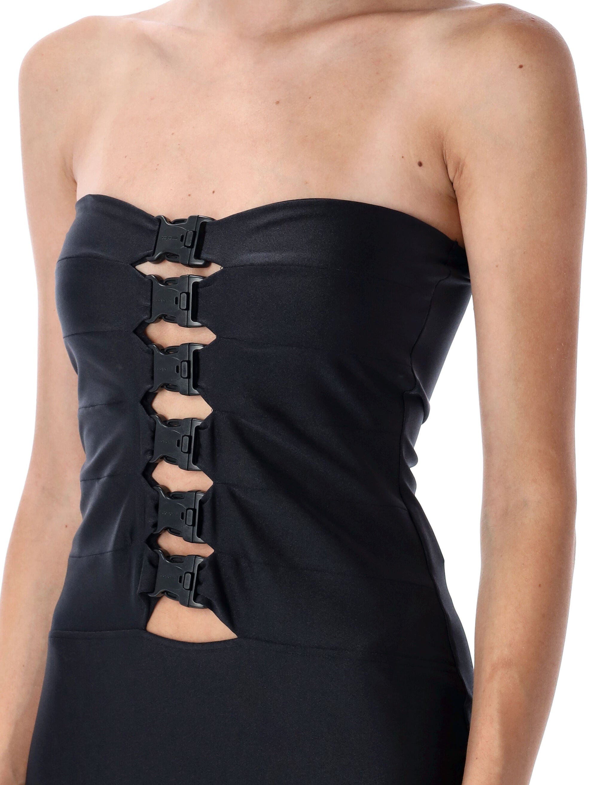 COPERNI Strapless Multi Buckle Midi Dress - Size S