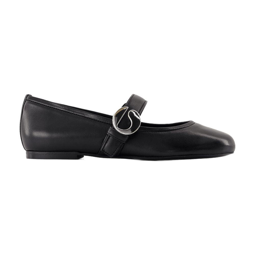 COPERNI Leather Ballet Flats with Logo-Buckle Fastening