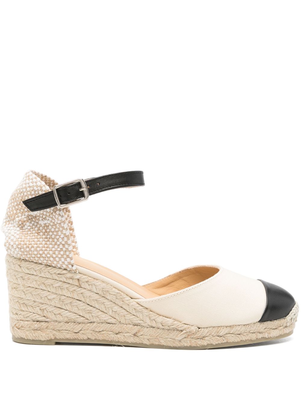 CASTAÑER Women's Mid Wedge Espadrilles with Ankle Strap