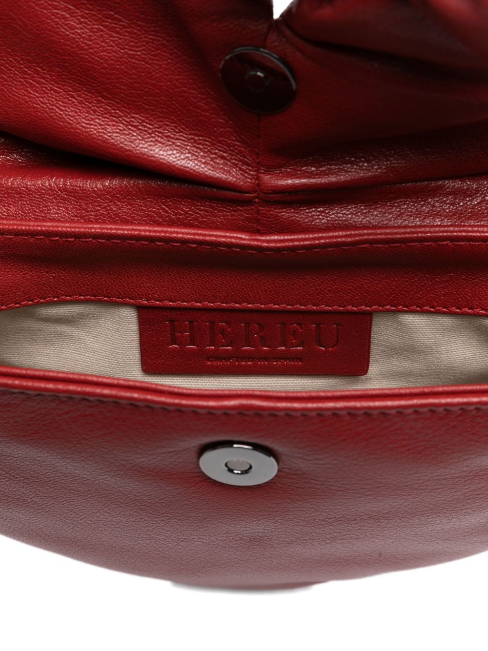 HEREU Heart-Shaped Drawstring Handbag