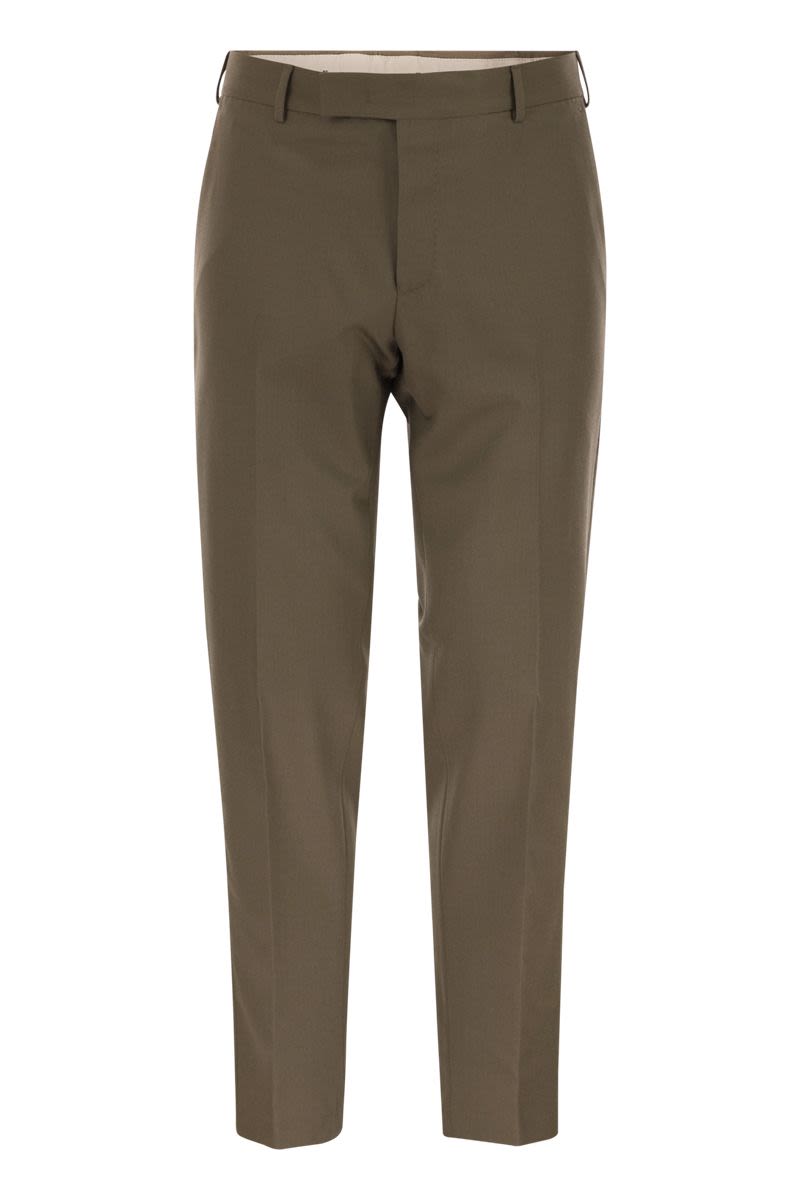 PT TORINO Rebel Virgin Wool Chino Trousers - Regular Fit