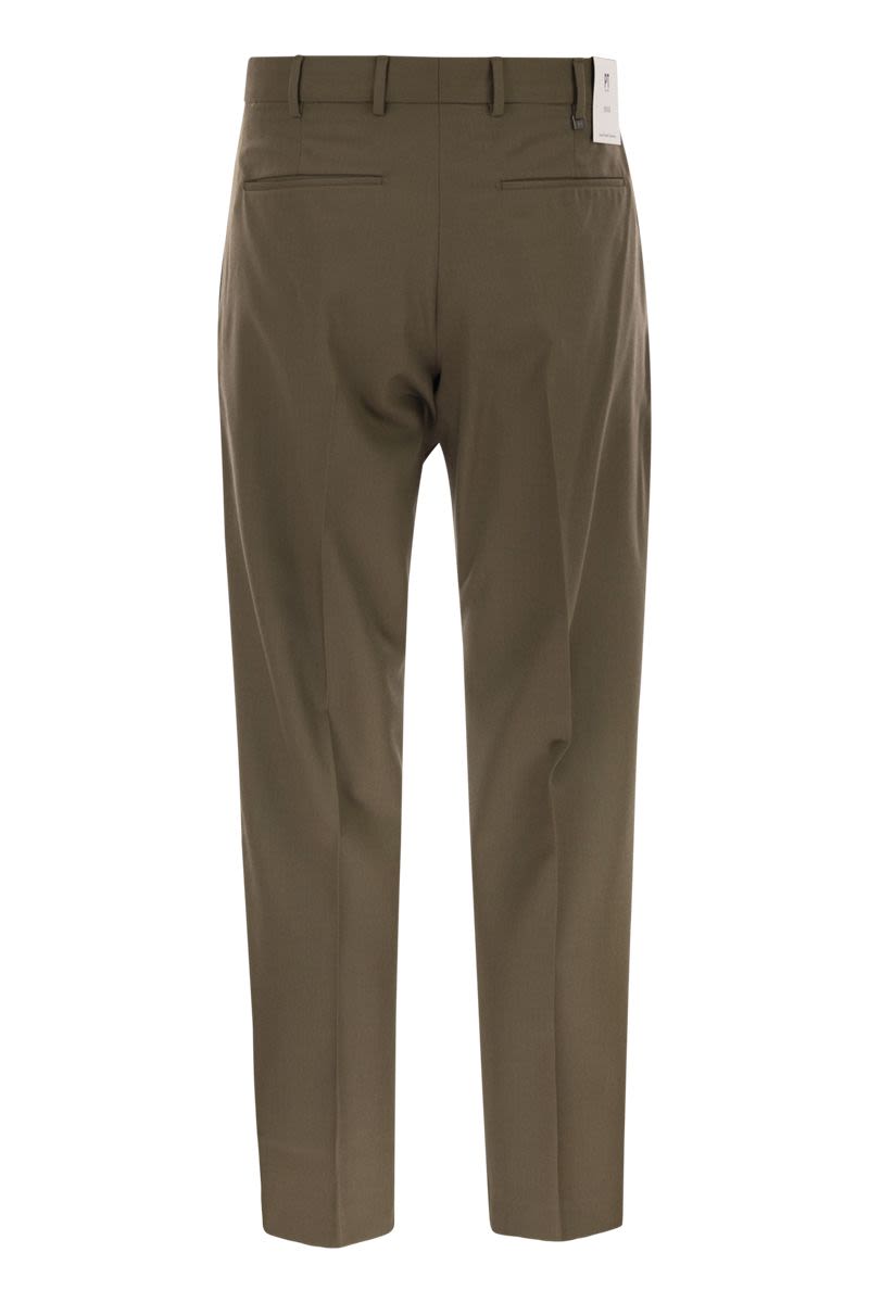 PT TORINO Rebel Virgin Wool Chino Trousers - Regular Fit