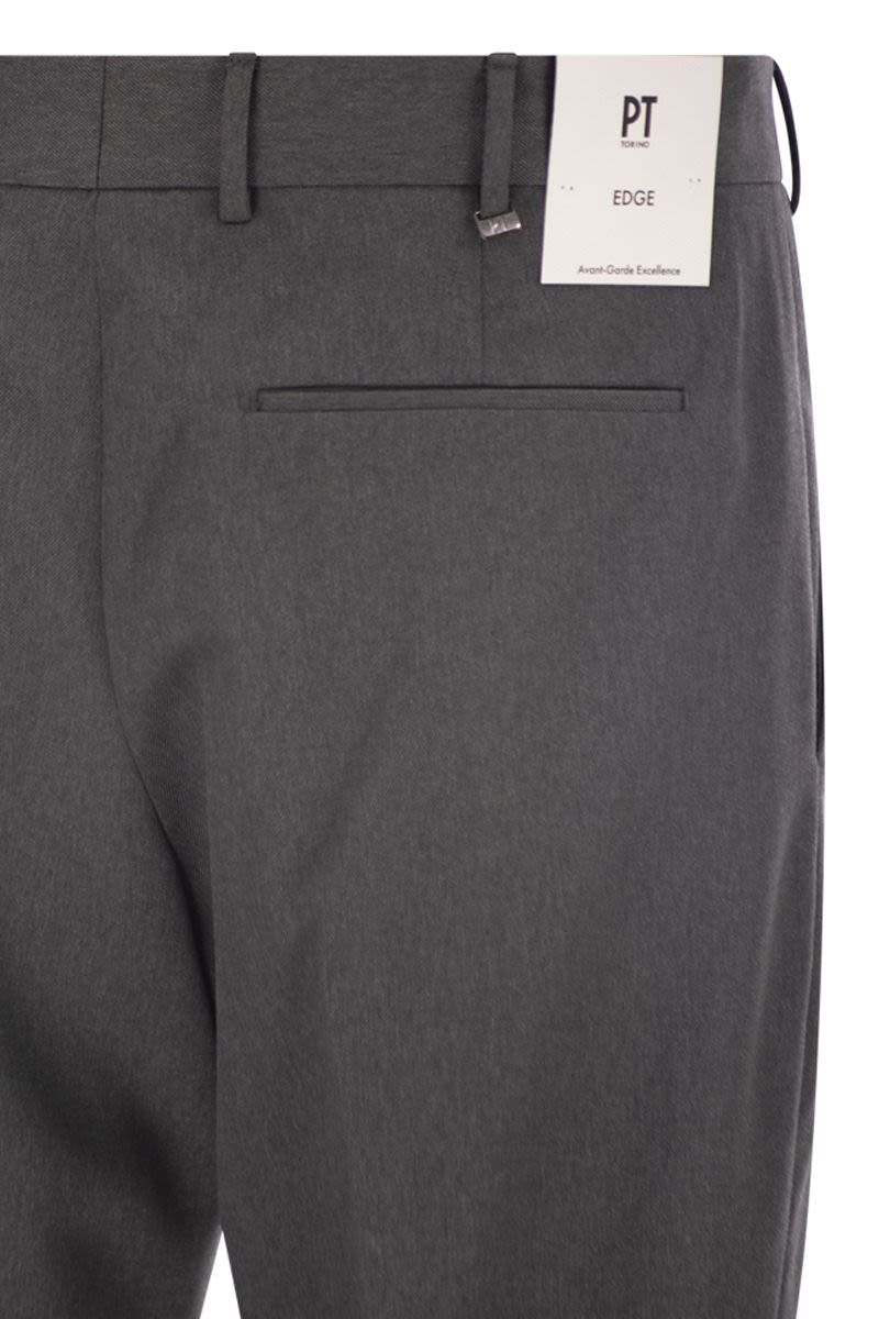 PT TORINO Rebel Virgin Wool Chino Trousers for Men