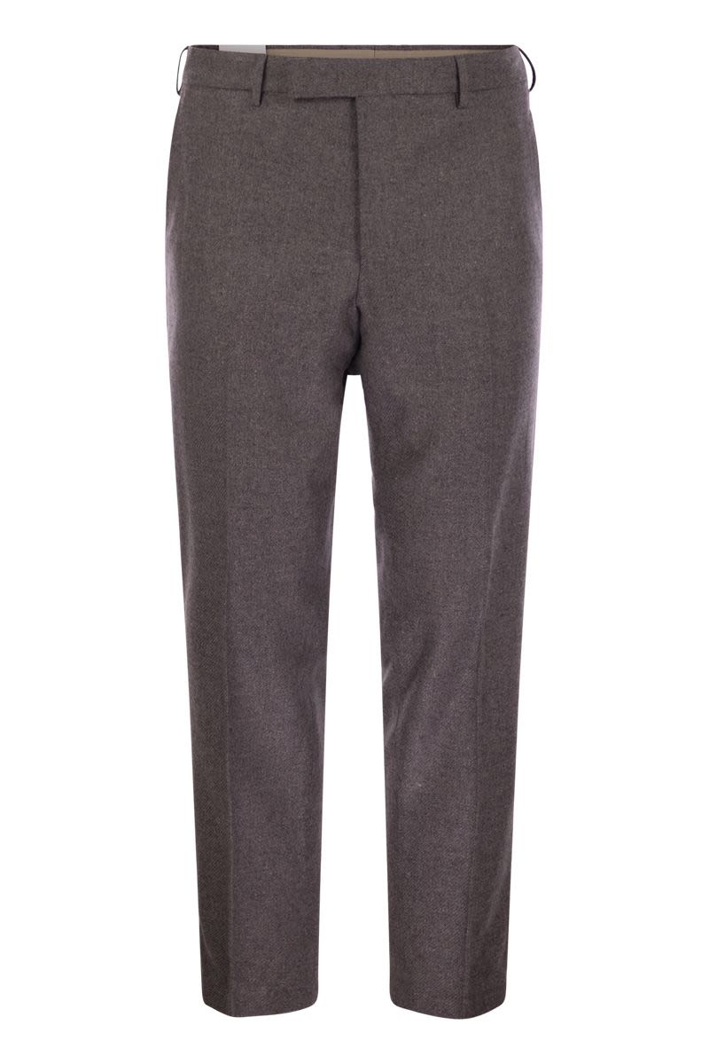 PT01 Rebel Wool and Silk Flannel Trousers - Regular Fit