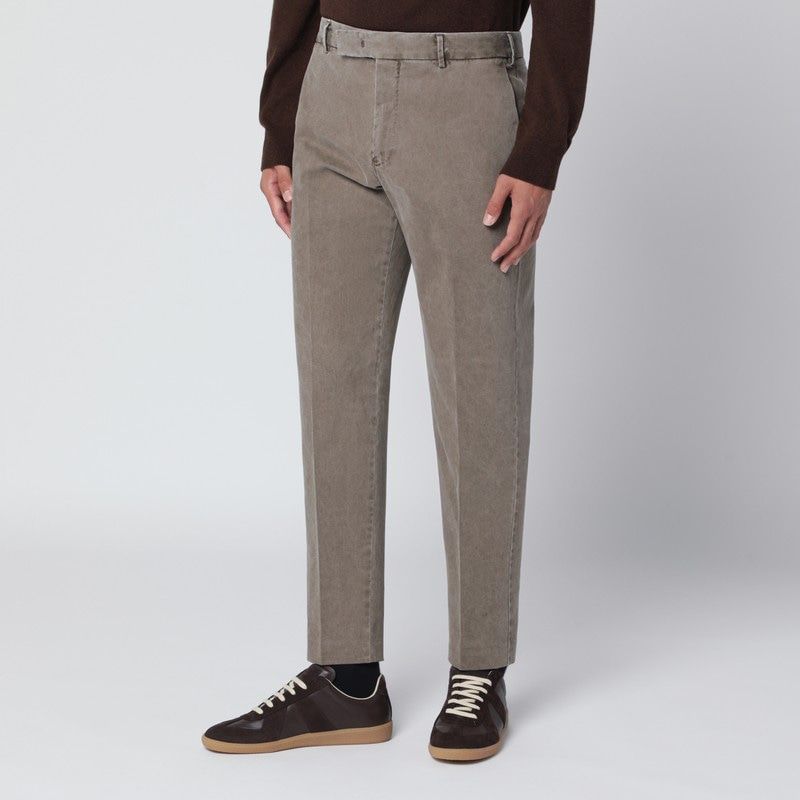 PT01 Men's Cotton Trousers with Pocket Details
