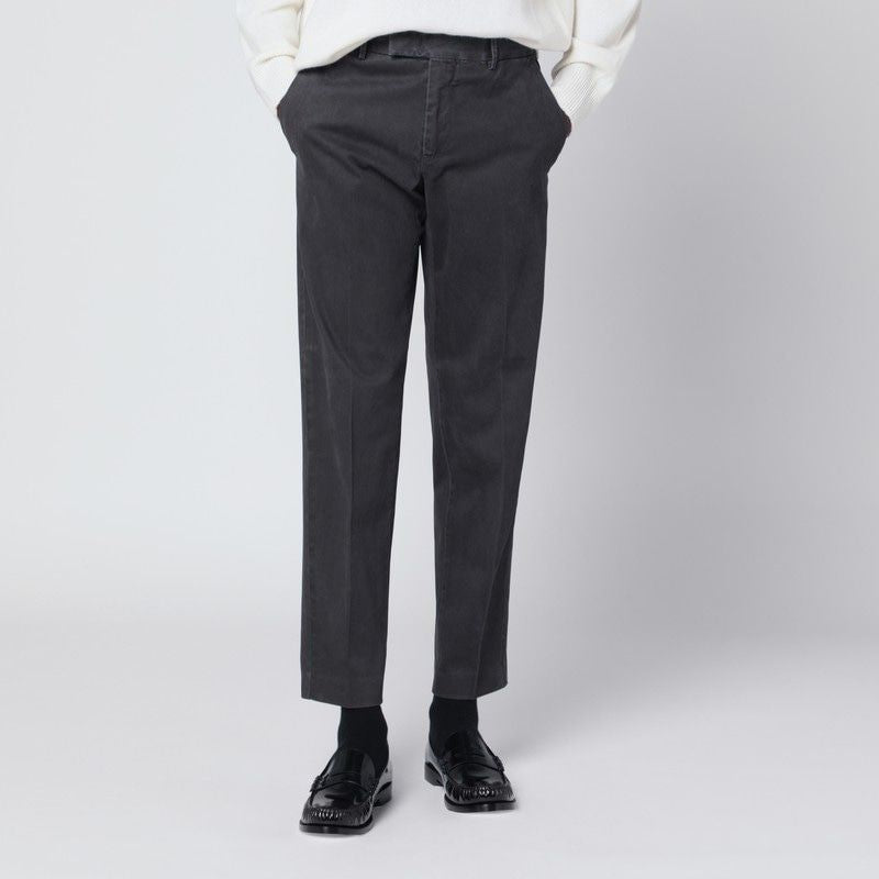 PT01 Men's Cotton Trousers with Pocket Detail